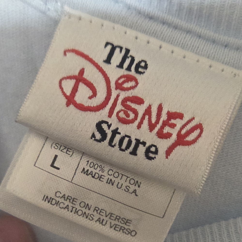 Vtg Disney Store Blue Short Sleeve Minnie Mouse W/Flowers Shirt Women Size Large View 3